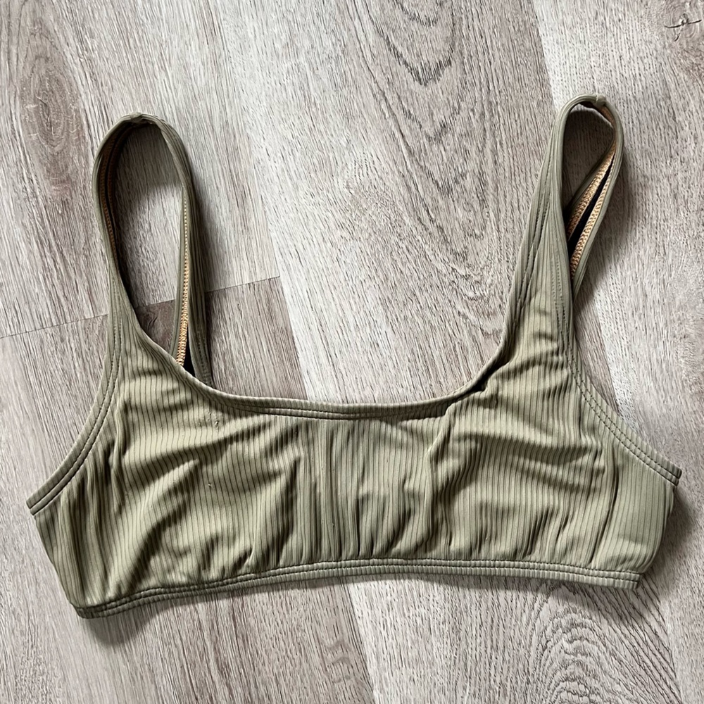 Calvin Klein green swim top